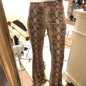 Snakeskin pants
